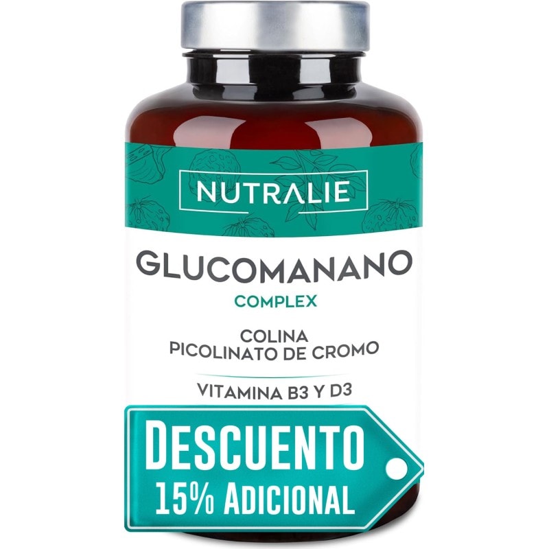 Nutralie Glucomanano Complex Picolinato de Cromo y Colina 120 Cápsulas - Image 1