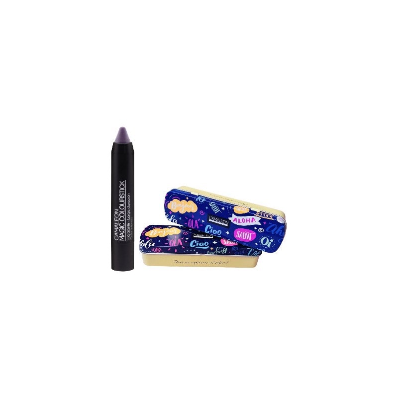 Pintalabios Camaleon Labial Magic Colourstick Gris Ceniza - Morado + Lata Regalo - Image 1