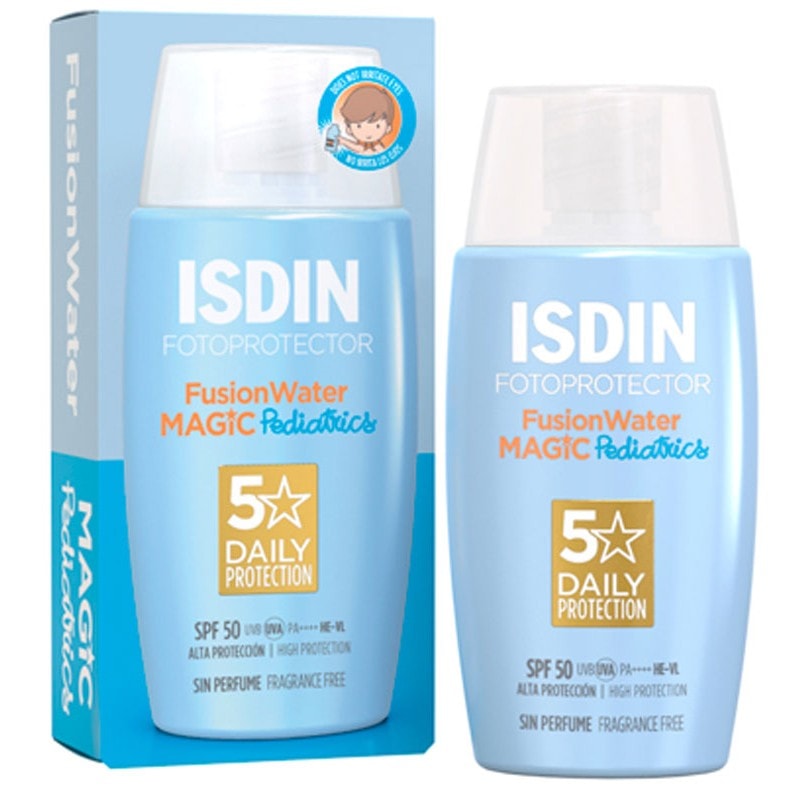 Fotoprotector Isdin Pediatrics Fusion Water SPF 50 50 ml - Image 1