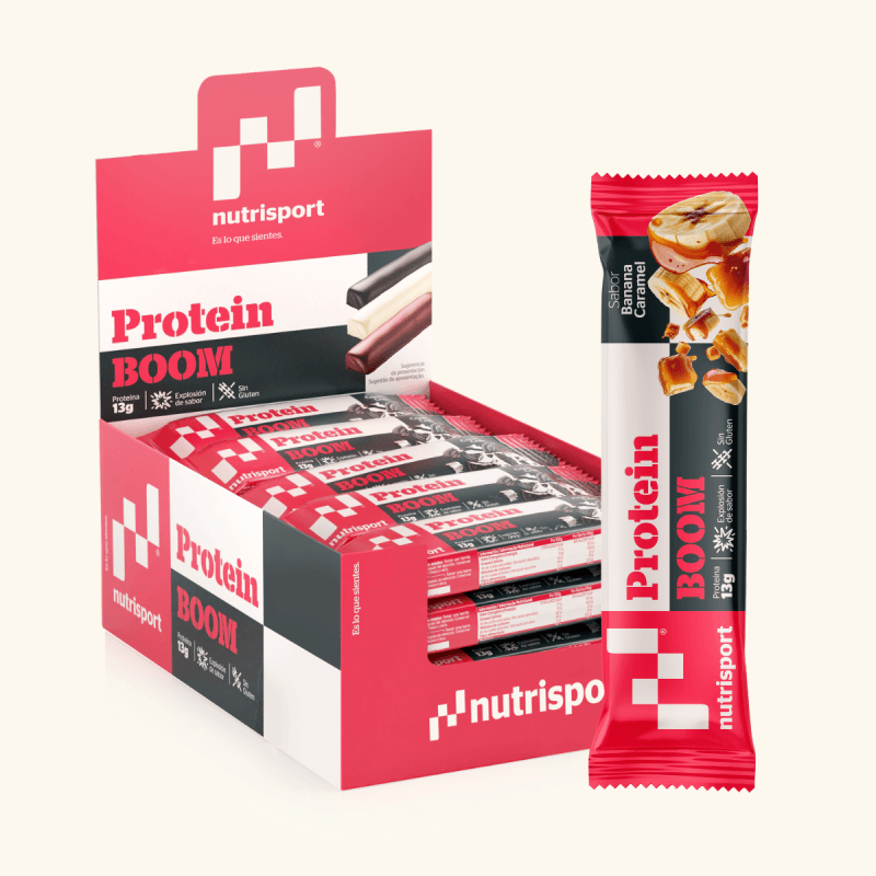 Nutrisport Barritas Protein Boom Banana Caramel 24 Unidades - Image 1