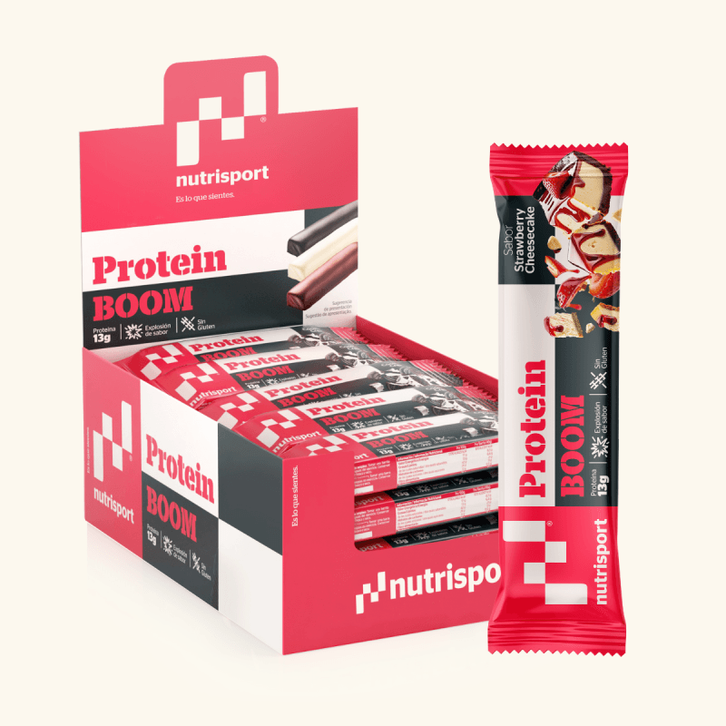 Nutrisport Barritas Protein Boom Strawberry Cheesecake 24 Unidades - Image 1