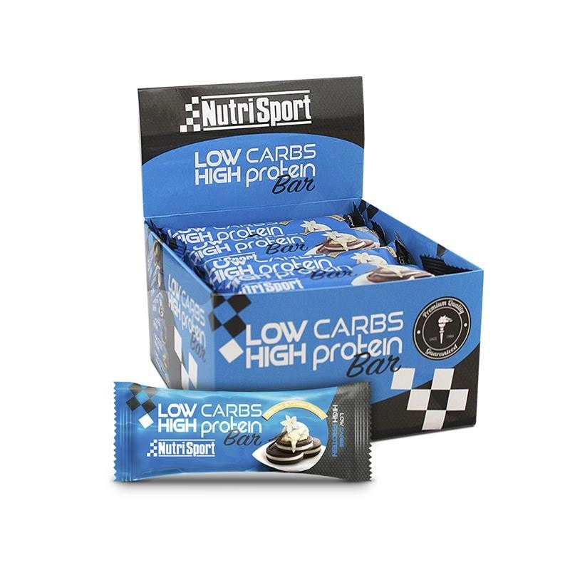 Nutrisport Barritas Proteicas High Protein Low Carb Cookies Cream 16 Unidades - Image 1