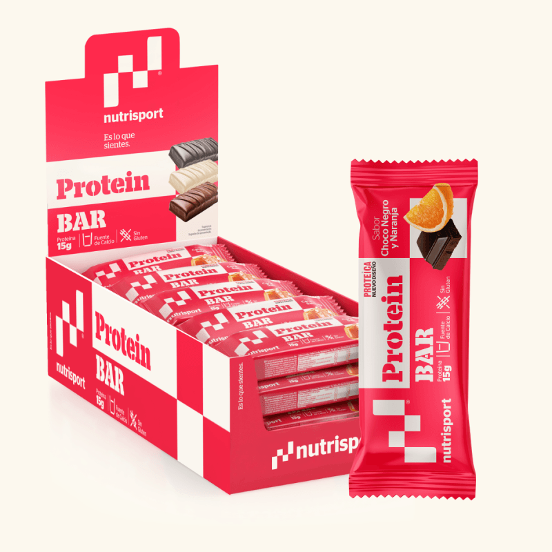 Nutrisport Barritas Proteicas Chocolate Negro Naranja 24 Unidades - Image 1
