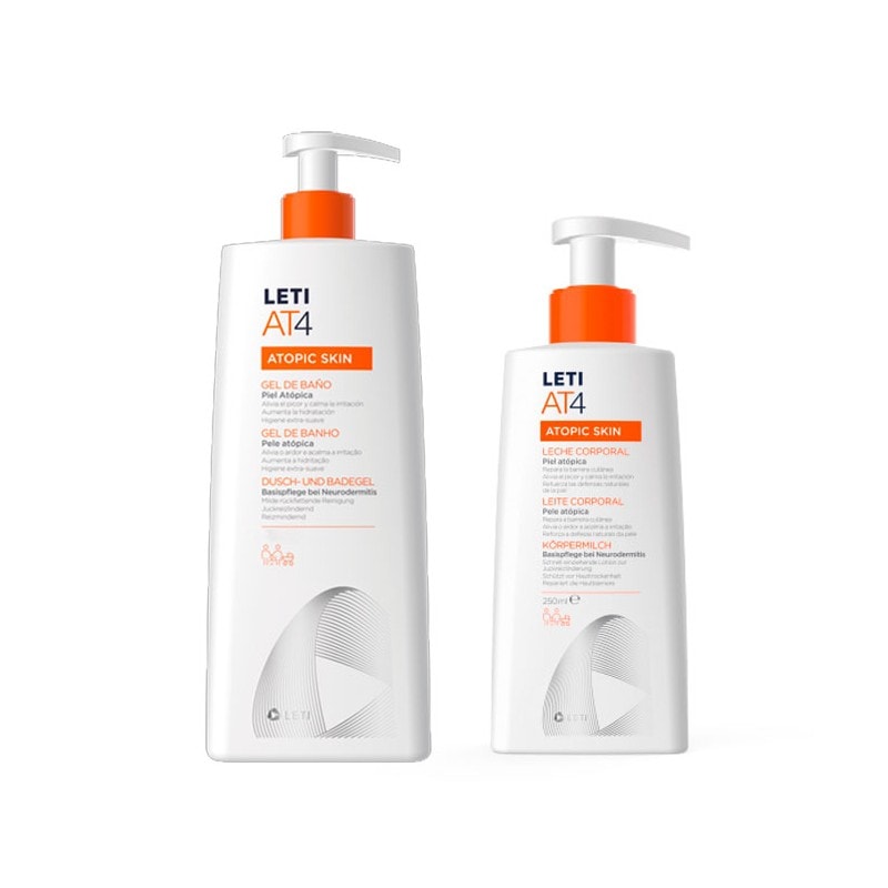Leti At4 Gel Baño 500 ml + Leche Corporal 250 ml - Image 1