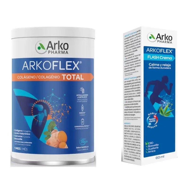 Arkoflex Total Sabor Naranja 390 Gramos + Arkoflex Crema 60ml - Image 1