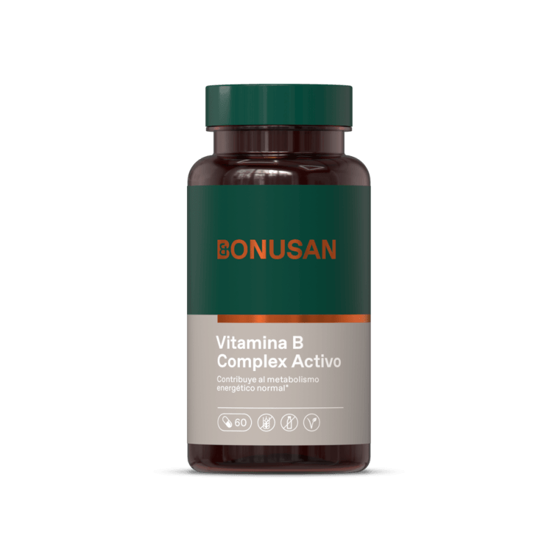 Bonusan Vitamina B Complex Activo 60 Cápsulas Vegetarianas - Image 1
