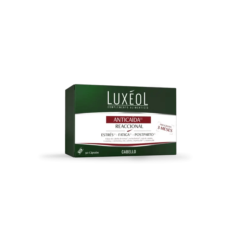 Luxéol Anticaída Reaccional 3 Meses 90 comprimidos - Image 1