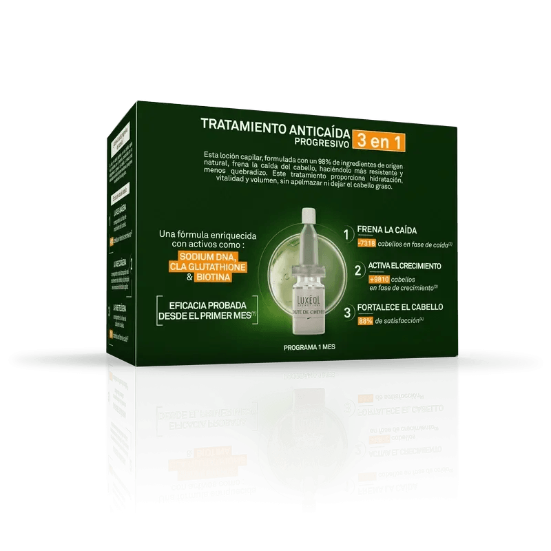 Luxéol Tratamiento Anticaída Progresiva 3 En 1 14 Viales X 6 ML - Image 1