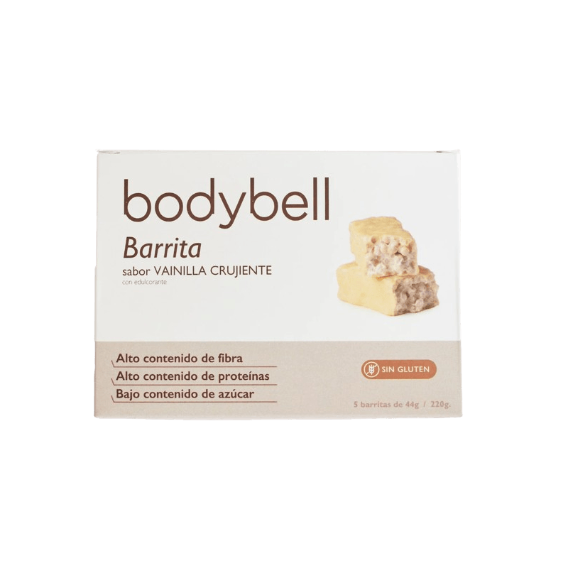 Bodybell Barritas Vainilla Crujiente 5Uds Sin Gluten - Image 1