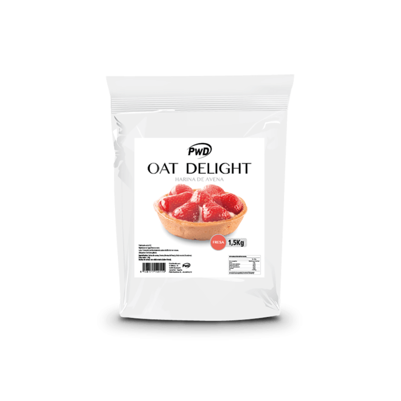 Pwd Oat Delight Harina de Avena Fresa 1.5 Kg - Image 1