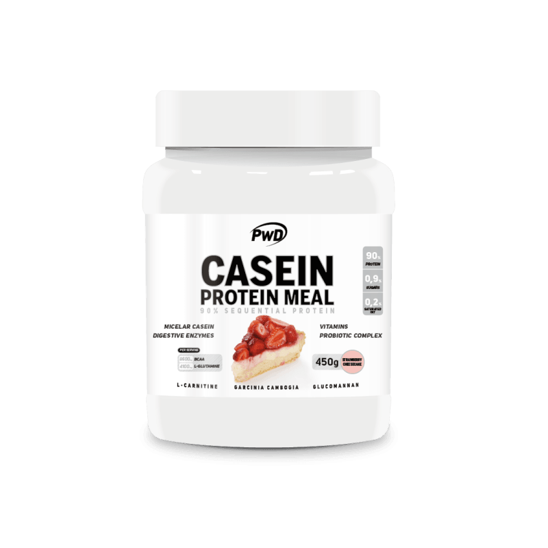 Pwd Casein Protein Meal Strawberry Cheesecake Tarta de Queso con Fresa 450g - Image 1