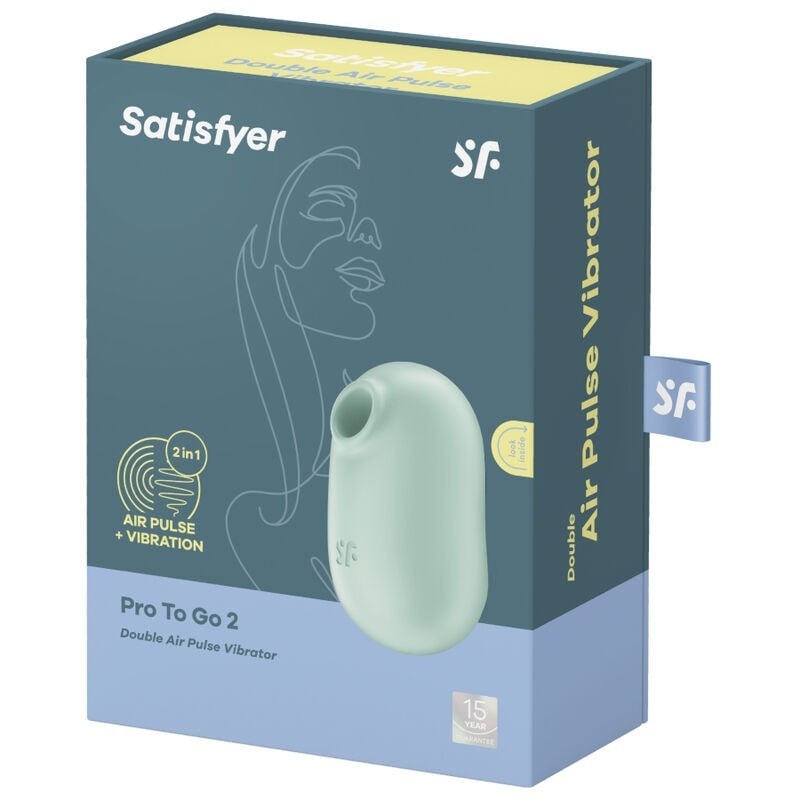 Satisfyer Pro To Go 2 Estimulador Y Vibrador Doble Verde - Image 1