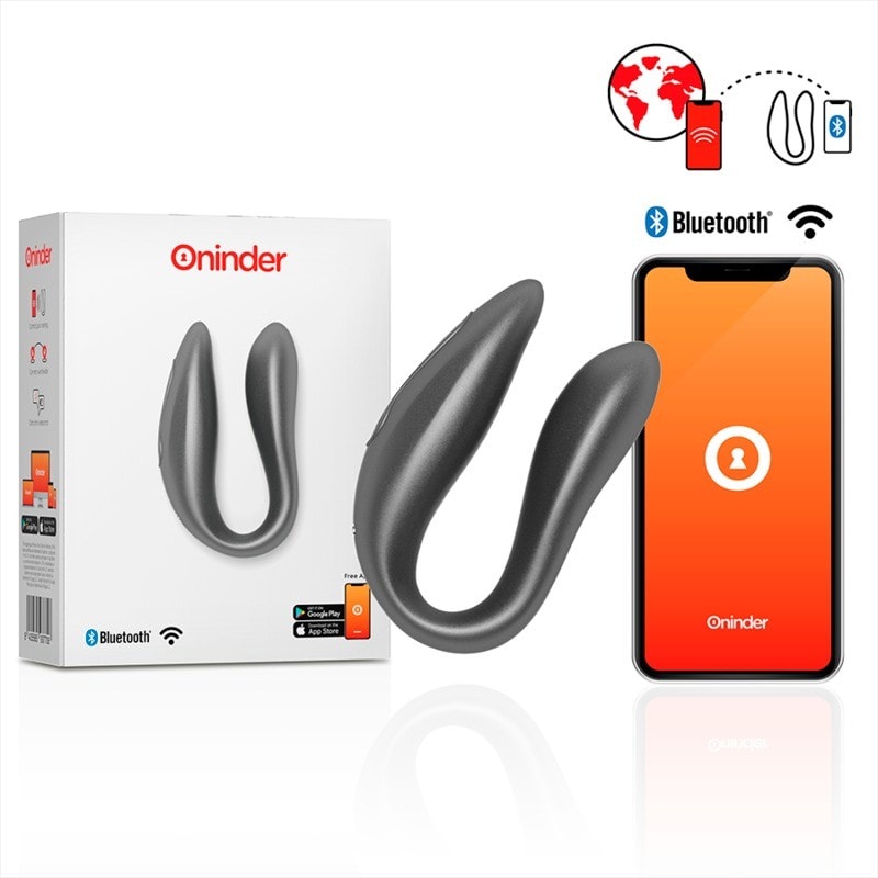 Oninder Lisboa Estimulador Punto G & Clítoris Negro Con App Gratuita - Image 1