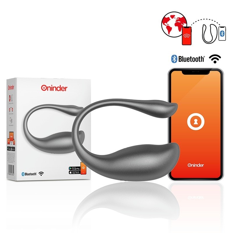 Oninder Nairobi Huevo Vibrador Negro Con App Gratuita - Image 1