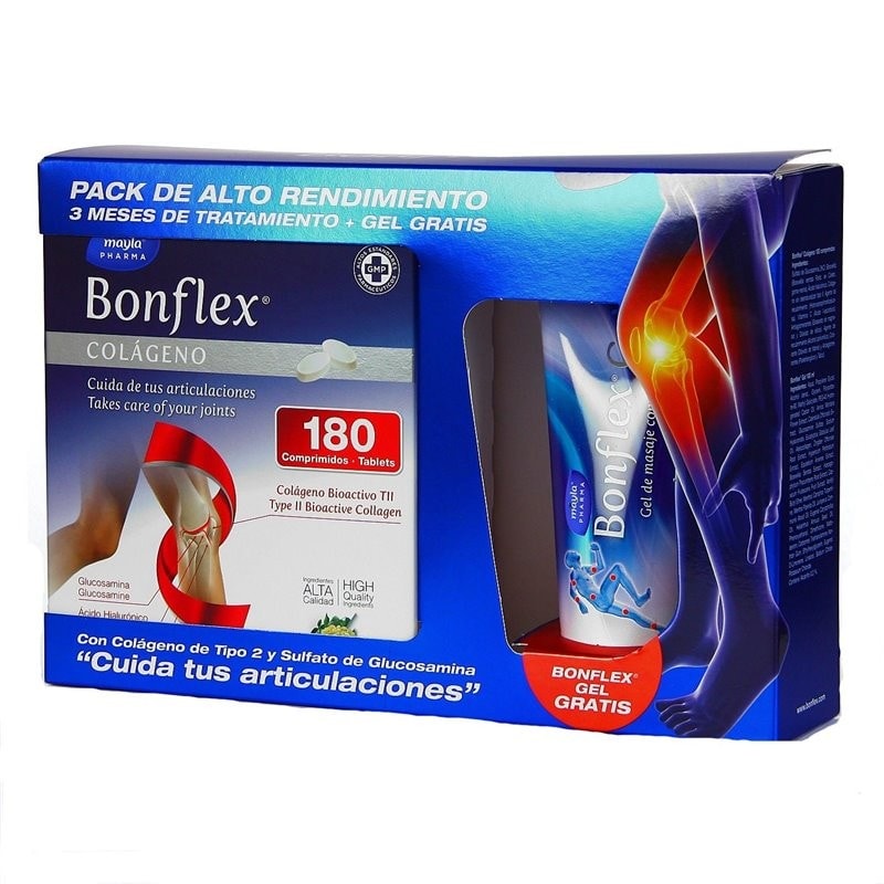 Bonflex Colageno 180 Comprimidos + Gel Ice 100ml - Image 1