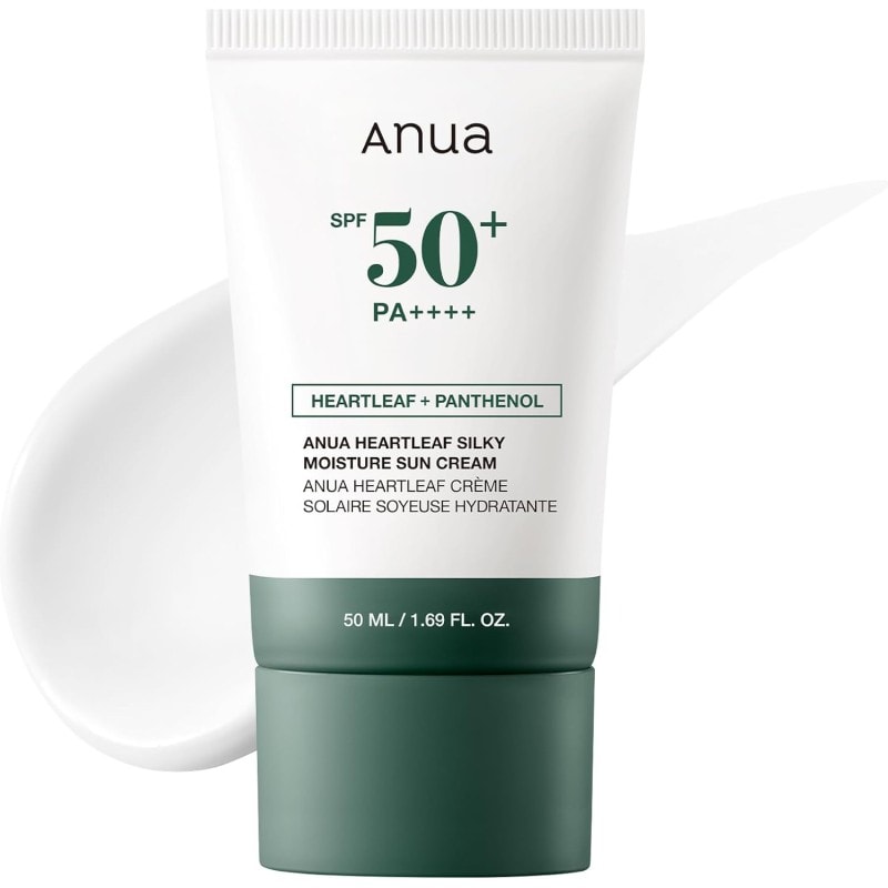 Anua Heartleaf Silky Moisture Sunscreen 50ml - Image 1