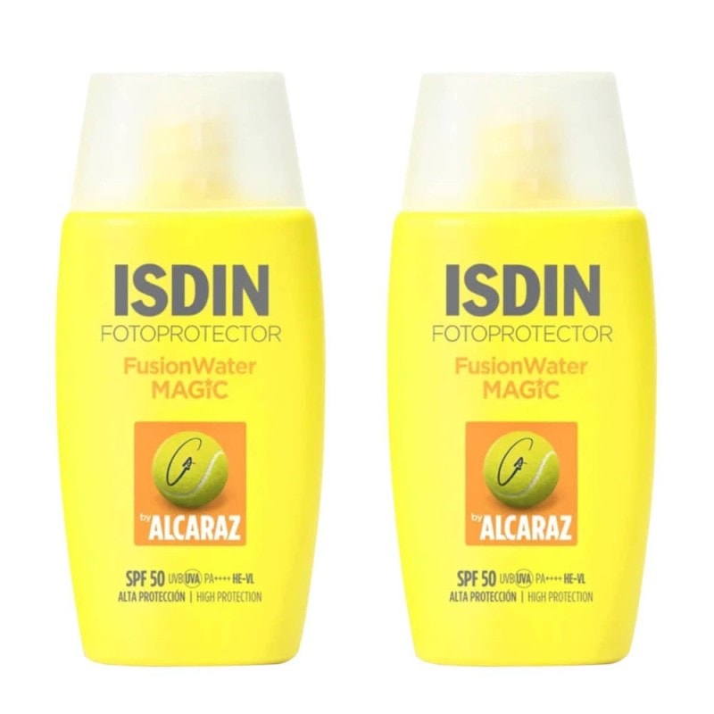 Fotoprotector Isdin Fusion Water Magic Alcaraz SPF50 50 ml + 50ml Duplo Pack - Image 1