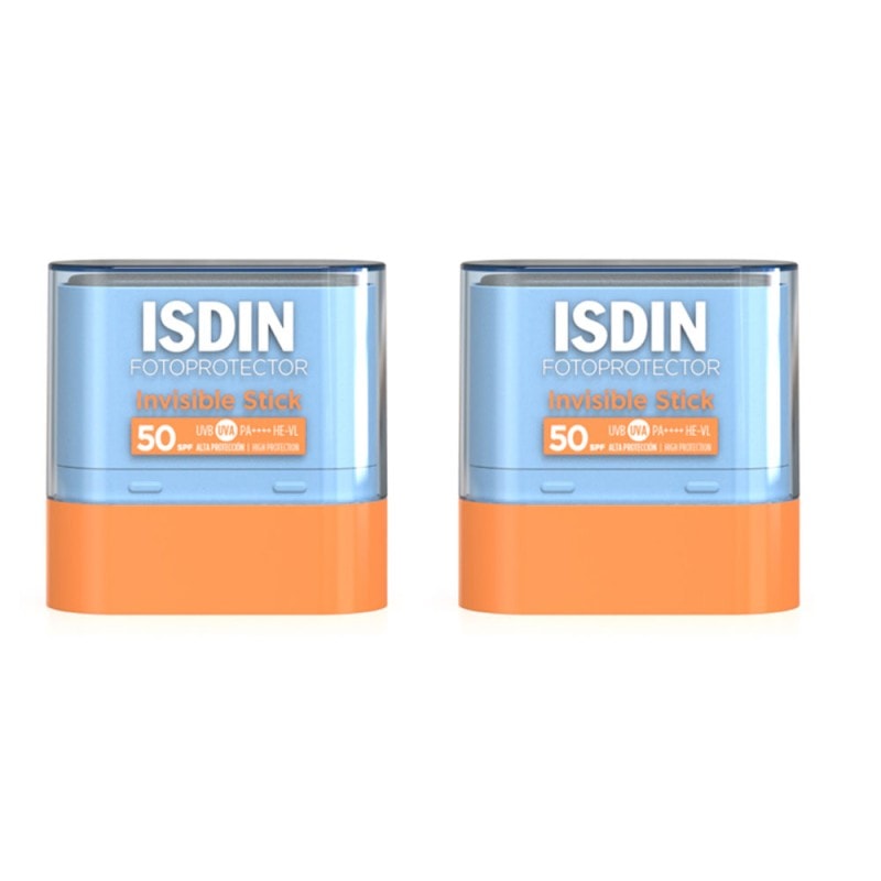 Fotoprotector Isdin Invisible Stick SPF50 10g + 10g Duplo Pack - Image 1