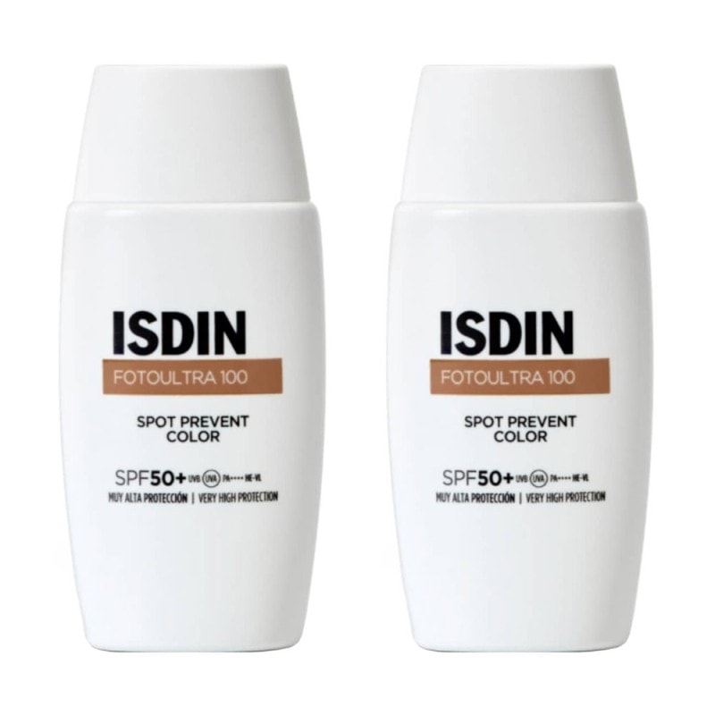 Fotoultra Isdin 100 Spot Prevent Color SPF50 50ml + 50ml Duplo Pack - Image 1