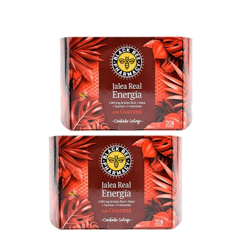 Black Bee Jalea Real Energía Guaraná 20 +20 Ampollas Duplo Promoción - Image 1