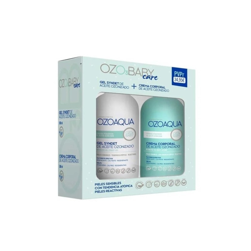 Ozoaqua Pack Ozosensitive Care Gel Syndet 500ml + Crema Corporal 500ml - Image 1