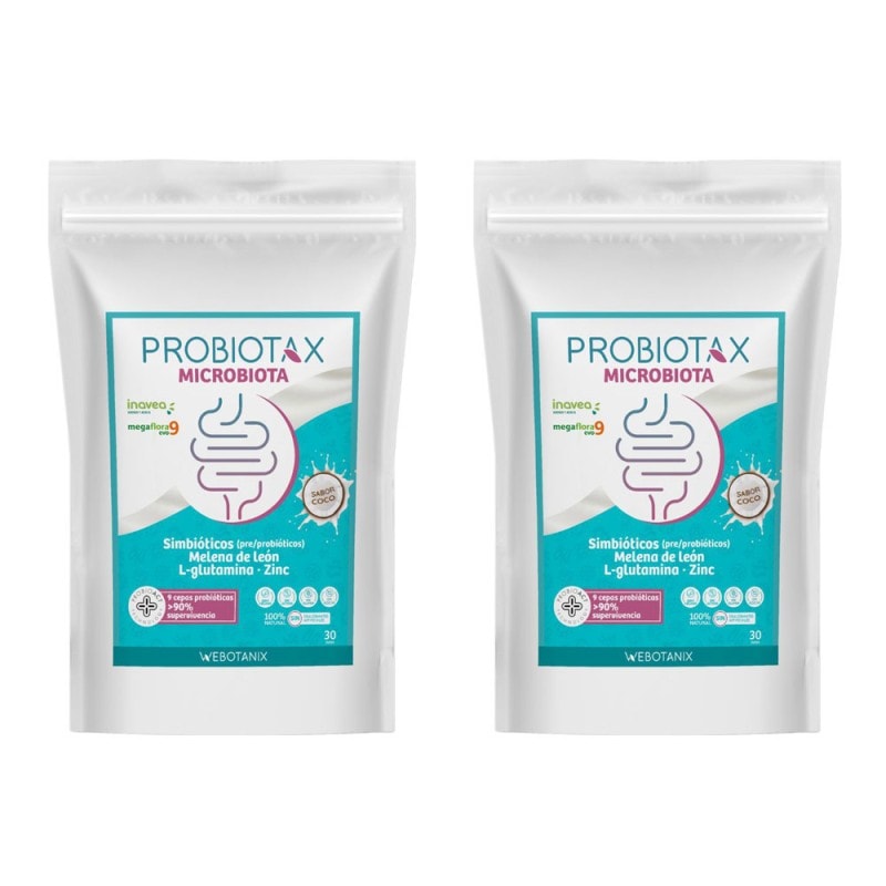 Webotanix Probiotax Microbiota 30 Dosis Sabor Coco 150g + 150g Duplo Promoción - Image 1