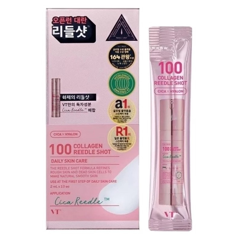 Vt Cosmetics 100 Reedle Shot de colágeno de 2 ml x 10 unidades - Image 1