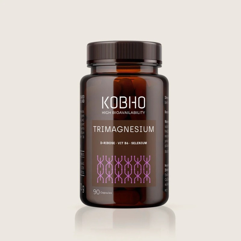 Kobho Trimagnesium 90 Cápsulas Bisglicinato Malato Taurinato de Magnesio - Image 1