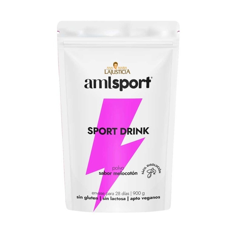 Amlsport Sport Drink Sabor Melocotón - 900 gramos - Image 1