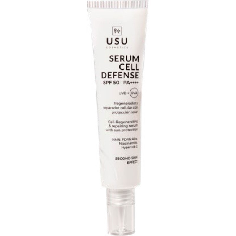 Usu Cosmetics Serum Cell Defense Protector Solar Spf50 PA ++++ Uvb Uva 30ml - Image 1