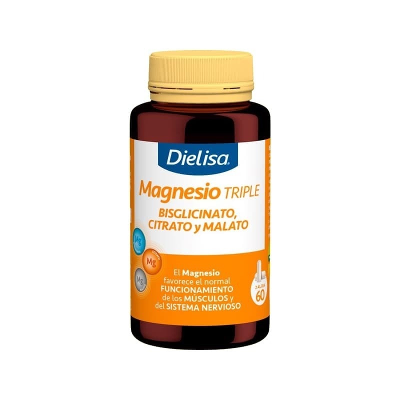 Dielisa Magnesio Triple Bisgliscinato Citrato y Malato 60 Cápsulas - Image 1