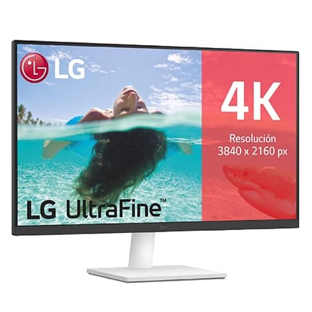 Outlet Monitor LG UltraFine 27'' , IPS, 4K UHD, 60 Hz - 27US500-W.OUTLET
