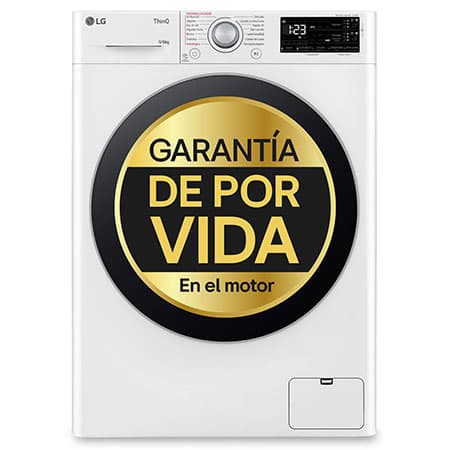 Outlet Lavasecadora inteligente AI Direct Drive TM, Vapor 9/6kg, 1400rpm, Un 10% más eficiente que A(lavado) /D(secado) Blanca, Serie 500 - F4DR5509A1W.OUTLET