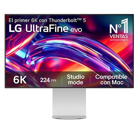 Outlet Monitor LG UltraFine 6K, 32", Nano IPS Black, Thunderbolt™ 5, Compatible con Mac - 32U990A-S.OUTLET - Image 1