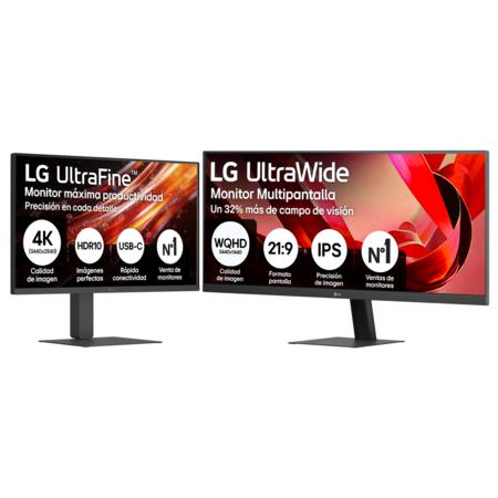 Setup Monitor Office LG 4K, 27" + LG UltraWide 29'' - 27U73-29U51.SET - Image 1